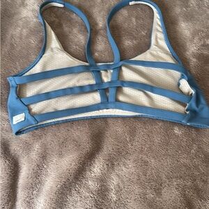 Vuori Blue and Strappy Sports Bra